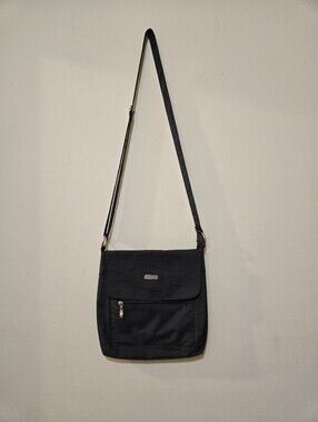 Classic Gray Baggallini Messenger Bag with Adjustable Strap